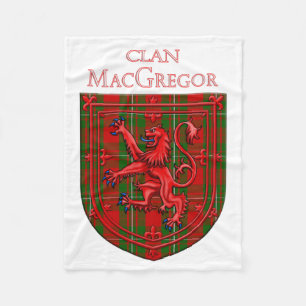 Manta Polar MacGregor Tartan Scottish Plaid Lion Rampant