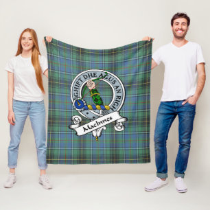 Manta Polar MacInnes Antiguo distintivo de clan Tartan Plaid