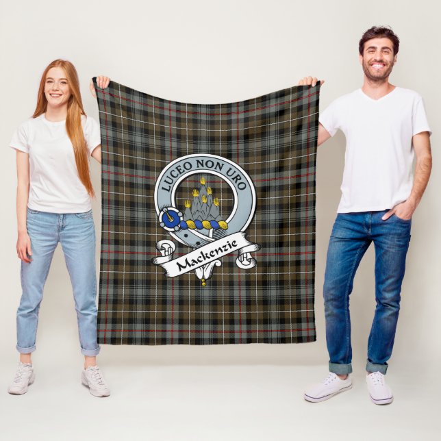Manta Polar MacKenzie Weathered Clan Badge Tartan Plaid (In situ)