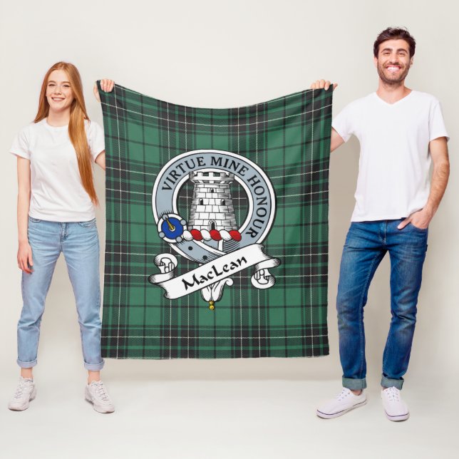 Manta Polar MacLean Hunting Ancient Clan Badge Tartán Plaid (In situ)