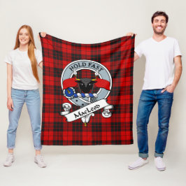 Manta Polar MacLeod De Raasay Clan Badge Tartan Plaid