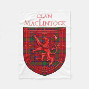 Manta Polar MacLintock Tartan Scottish Plaid Lion Rampant