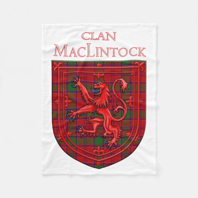 Manta Polar MacLintock Tartan Scottish Plaid Lion Rampant (Anverso)