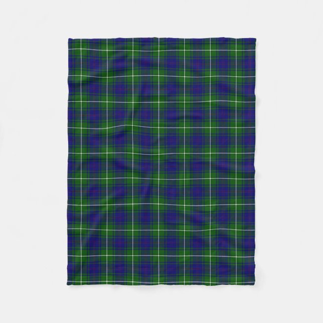 Manta Polar MacNeil Blue y Green Tartán Plaid (Anverso)