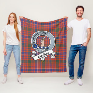 Manta Polar MacRae Ancient Clan Badge Tartan Plaid