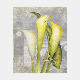 Manta Polar Macroflor Calla lily