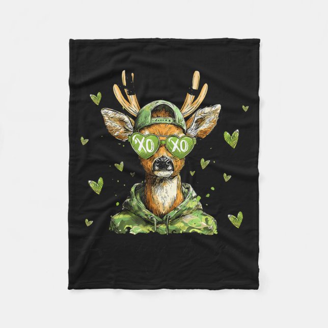 Manta Polar Mad Retro Love For My Mama Deer Hunting Happy Vale (Anverso)