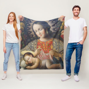 Manta Polar Madonna y el niño