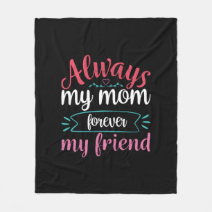 Manta Polar Madre Arte Mi Mamá Para Siempre Mi Amigo