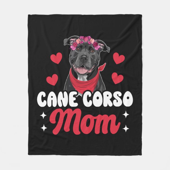 Manta Polar Madre de Cane Corso (Anverso)