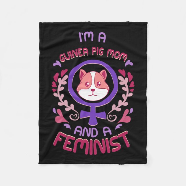 Manta Polar Madre de cerdo obsequia a feminismo violento (Anverso)