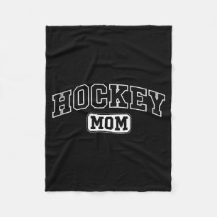 Manta Polar Madre de hockey divertido letras atléticas Día de 