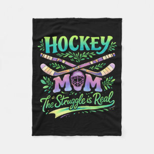 Manta Polar Madre de Hockey La Lucha Es Real Espíritu de Equip