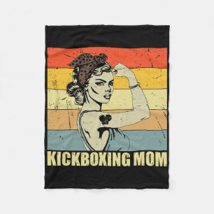 Manta Polar Madre de Kickboxing Retro Amante del Arte Marcial 