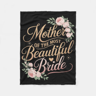 Manta Polar Madre de la Novia Más Hermosa, Boda Nupcial