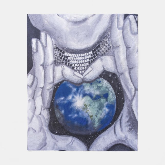 Manta Polar Madre del Día de la Tierra (Anverso)