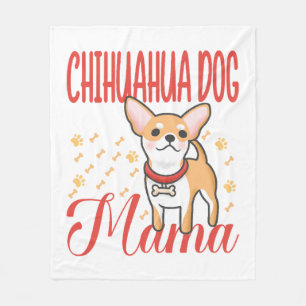Manta Polar Madre del perro chihuahua de las mujeres