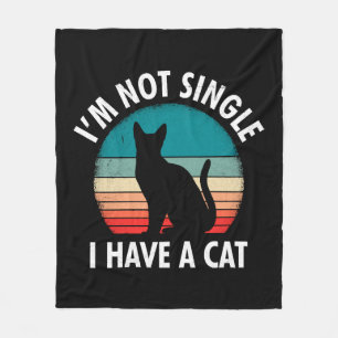 Manta Polar Madre gata no soy una mujer soltera