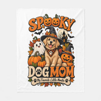 Manta Polar Madre Perro Espeluznante Halloween Diseño de Esque