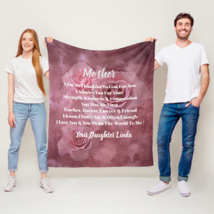 Manta Polar Madre Personaliza Fleece Blanket
