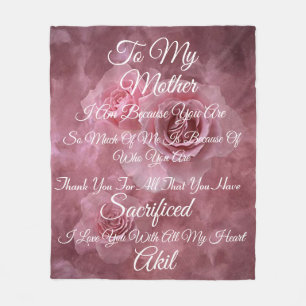 Manta Polar Madre Personaliza Fleece Blanket