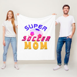 Manta Polar Madre superfutbolera tipografía de fútbol madre de