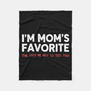 Manta Polar Madres Divertidas Hijo Hija Favorito Soy el Favori
