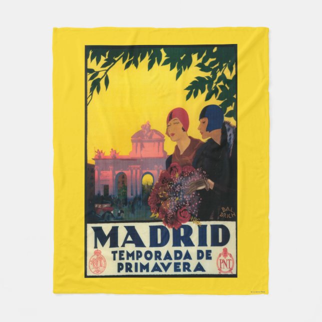 Manta Polar Madrid en poster promocional del viaje de la (Anverso)