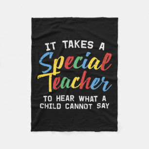 Manta Polar Maestra de Educación Especial Cuse Autismo Sensibi