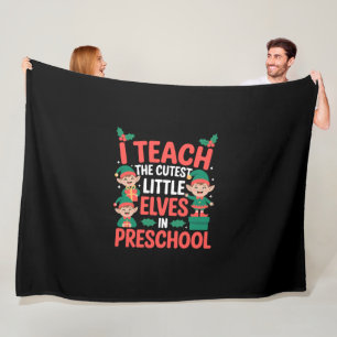 Manta Polar Maestra de Navidad Enseño Duendes Más Lindos Prees