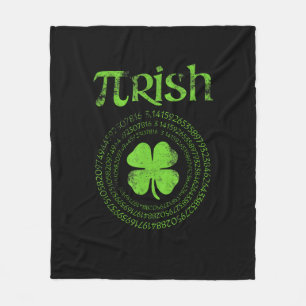 Manta Polar Maestra irlandesa Vintage Shamrock St Patricks Da