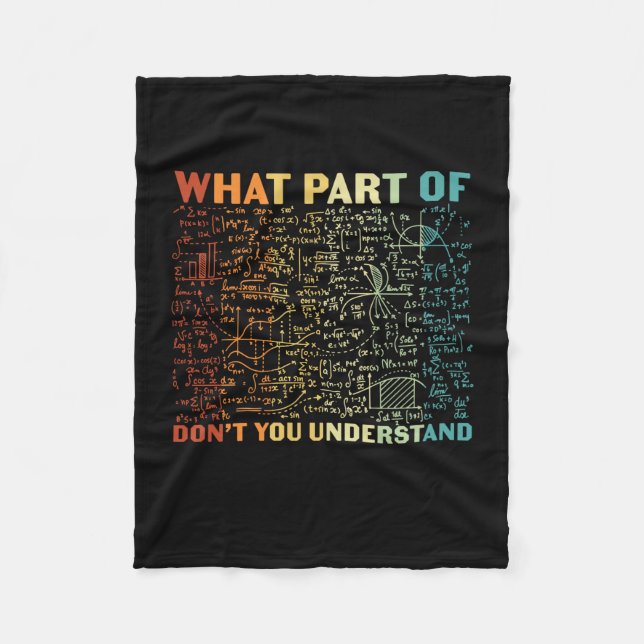 Manta Polar Maestra ¿Qué Parte De La Matemática? (Anverso)