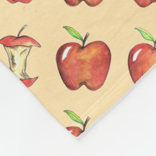 Manta Polar Maestra Red Delicious Apples School enseñando frut