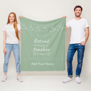 Manta Polar Maestra retirada personalizada Sage Green White