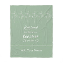 Maestra retirada personalizada Sage Green White