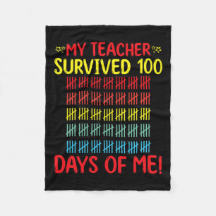 Manta Polar Maestra Sobrevivió A Mí 100° Día De Estudiante Esc