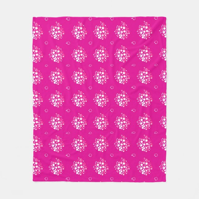 Manta Polar Magenta Minimal Dot Pattern Design (Anverso)