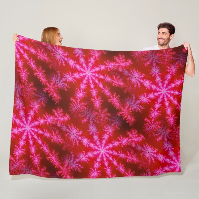 Manta Polar Magenta Starburst Mandelbrot Fractal Psicodélico (In situ)
