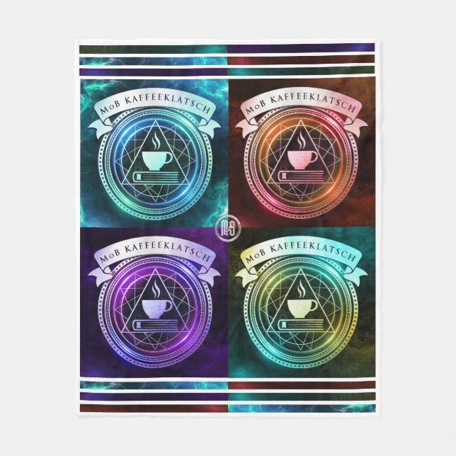 Manta Polar Mages of Badassery + Kaffeeklatsch- Fleece Blanket (Anverso)