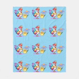 Manta Polar Magical Rooster Boys Fleece Blanket