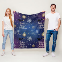 Manta Polar Mágico Cree en la Magia de la Navidad