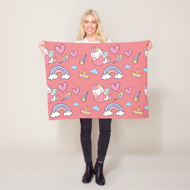 Manta Polar Magnífica fiesta de cumpleaños del patrón de Unico (In situ)