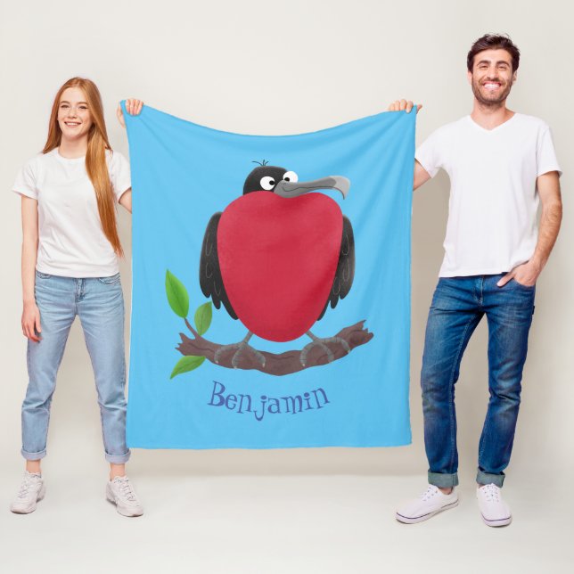 Manta Polar Magnífico personalizado de pájaro fragata (In situ)