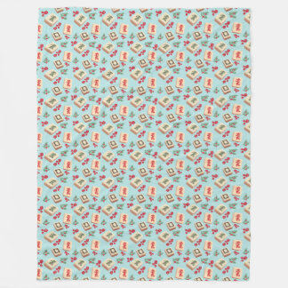 Manta Polar Mah jong Dragon Tile Fleece Blanket