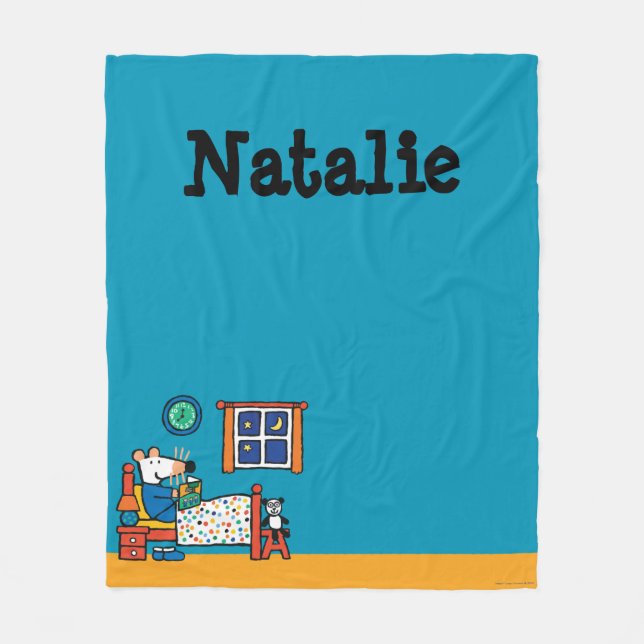 Manta Polar Maisy Ready for Bed Blue Pajamas (Anverso)