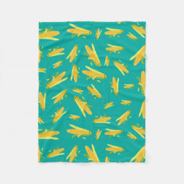 Manta Polar Maíz Sobre El Patrón De La Cob