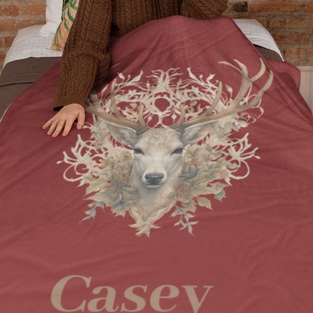 Manta Polar Majestic Buck - Nombre personalizado (Subido por el creador)