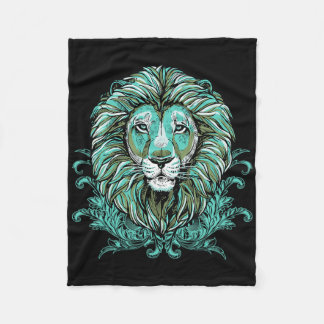 Manta Polar Majestic Lion Mane Arte Detallado - Los Leones Son