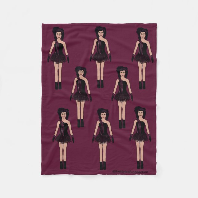 Manta Polar Majorette/ Dancer Fleece Blanket Mauve (Anverso)