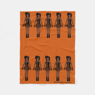 Manta Polar Majorette/ Dancer Fleece Blanket Naranja